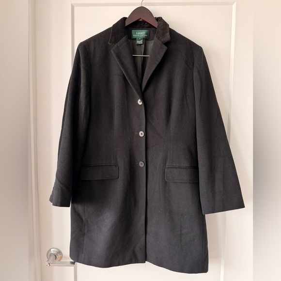 Ralph Lauren Women's Wool and cashmere Black Blazer - Picture 3 of 8